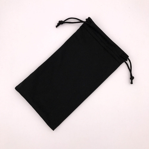 Black Microfiber Glasses Bag
