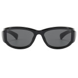 Y2K Sporty Wrap Around Oval UV400 Protection Shades Sunglasses