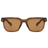 Classic Square Reinforced Wire-Core Temples Sunglasses