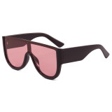 Retro 90s Style UV400 Oversized Shield Sunglasses for Men & Women