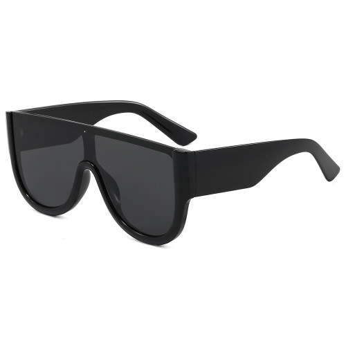 Retro 90s Style UV400 Oversized Shield Sunglasses for Men & Women