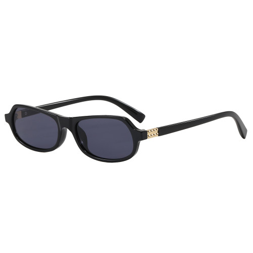 Retro 90s Style Narrow Rectangle Sunglasses for Men Women