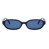 Retro 90s Oval Slim Frame Shades Sunglasses for Women Men