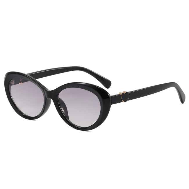 Retro Y2K Oval Cat Eye Sunglasses for Women