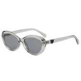 Retro Y2K Oval Cat Eye Sunglasses for Women