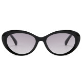 Retro Y2K Oval Cat Eye Sunglasses for Women