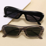 Retro 90s Y2K Narrow Rectangle 90s Style Streetwear Shades Sunglasses