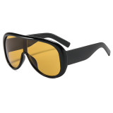 Y2K Oversized Shield Wrap Around Tinted Lens Sunglasses for Women Men