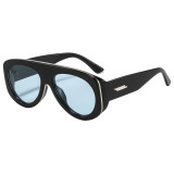 Y2K Oversized Thick Frame Shield Sunglasses for Men Women
