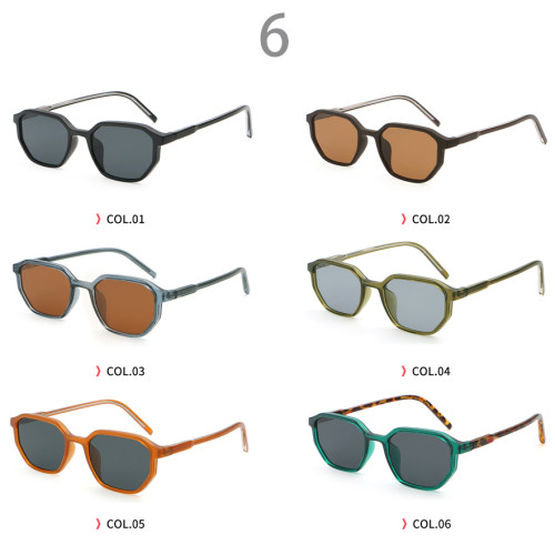 Retro Polygon Hexagonal UV400 Protection Lightweight Sunglasses for Men & Women