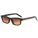 Retro 90s Style UV400 Narrow Rectangle Sunglasses for Men Women