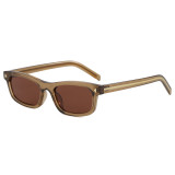 Retro 90s Style UV400 Narrow Rectangle Sunglasses for Men Women
