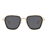 Classic Sleek Square Pilot Style Gradient Lenses Sunglasses