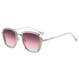 Classic Sleek Square Pilot Style Gradient Lenses Sunglasses
