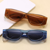 Y2K Narrow Rectangular Cat Eye Futuristic Style Sunglasses for Women Men