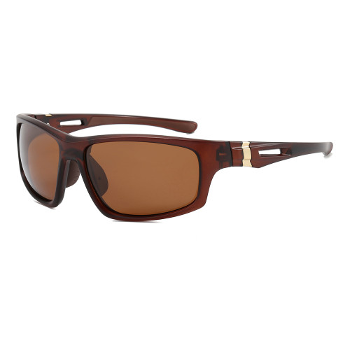 Rectangle Wrap-Around Polarized Sports Sunglasses for Men Women