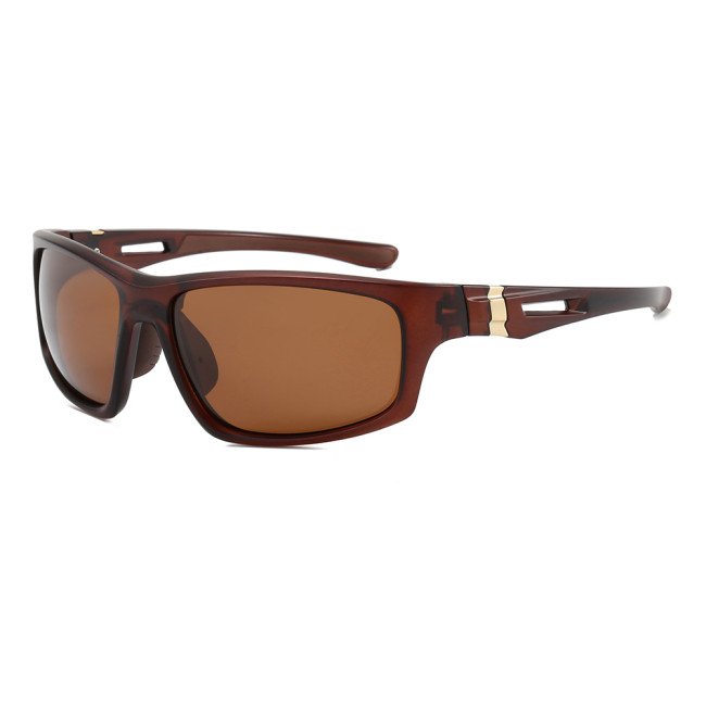 Rectangle Wrap-Around Polarized Sports Sunglasses for Men Women