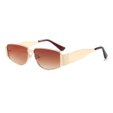 Retro 90s Y2K Narrow Rectangular Sunglasses for Women Men