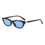 Retro 90s Narrow Frame Cat Eye Y2K Shades Sunglasses for Women