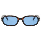 Vintage Y2K Small Rectangle UV400 Protection Sunglasses for Women Men