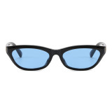 Retro 90s Narrow Frame Cat Eye Y2K Shades Sunglasses for Women