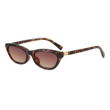 Retro 90s Narrow Frame Cat Eye Y2K Shades Sunglasses for Women