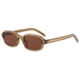Vintage Y2K Small Rectangle UV400 Protection Sunglasses for Women Men