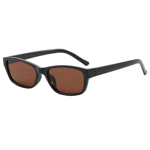 Retro 90s Y2K Slim Rectangle Sunglasses for Women