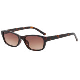 Retro 90s Y2K Slim Rectangle Sunglasses for Women