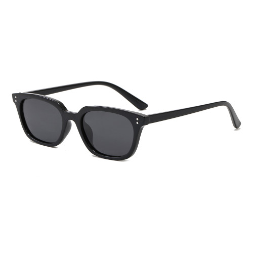 Retro 90s Style UV400 Narrow Rectangle Cat Eye Sunglasses for Women