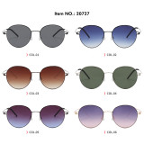 Thin Metal Round Gradient Lens UV400 Shades Sunglasses
