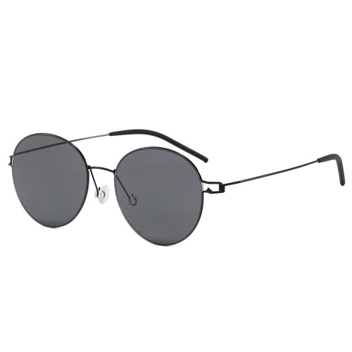 Thin Metal Round Gradient Lens UV400 Shades Sunglasses