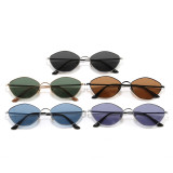 Retro Mini Rhombus Metal Street Style Polarized Sunglasses