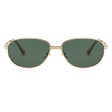 Slim Thin Metal Oval Polarized Sunglasses for Women Men