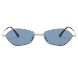 Retro Y2K Thin Metal Hexagonal Polarized Sunglasses for Women Men
