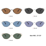 Retro Mini Rhombus Metal Street Style Polarized Sunglasses