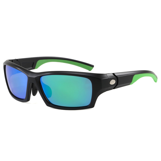 Rectangle Wraparound Sports Polarized Outdoor Sunglasses