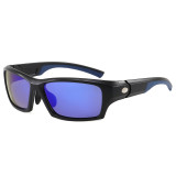 Rectangle Wraparound Sports Polarized Outdoor Sunglasses