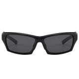 Rectangle Wraparound Sports Polarized Outdoor Sunglasses