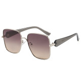 Retro Oversized Square Gradient Lens Shades Sunglasses for Women Men