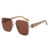 Retro Oversized Square Gradient Lens Shades Sunglasses for Women Men