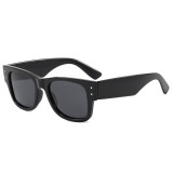 Retro Square Thick Frame Tinted Lens Polarized Sunglasses for Men Women
