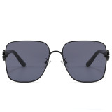 Retro Oversized Square Gradient Lens Shades Sunglasses for Women Men