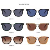 Vintage Retro Square Gradient Lens UV400 Outdoor Sunglasses for Men Women