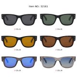 Retro Square Thick Frame Tinted Lens Polarized Sunglasses for Men Women
