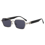 Y2K Slim Geometric Polygon Sunglasses for Men Women