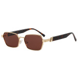 Y2K Slim Geometric Polygon Sunglasses for Men Women