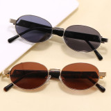 Retro Oval Metal Frame UV Protection Shades Sunglasses for Women Men