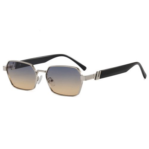 Y2K Slim Geometric Polygon Sunglasses for Men Women