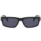 Retro Flat  Rectangular UV400 Protection Outdoor Vacation Sunglasses for Women Men